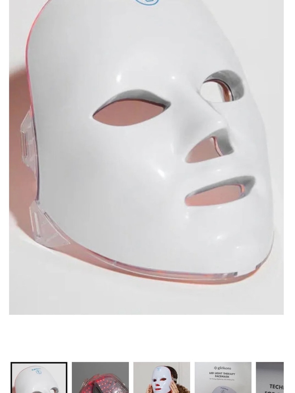 🧼GLOKORE Wireless LED Face Mask NIB